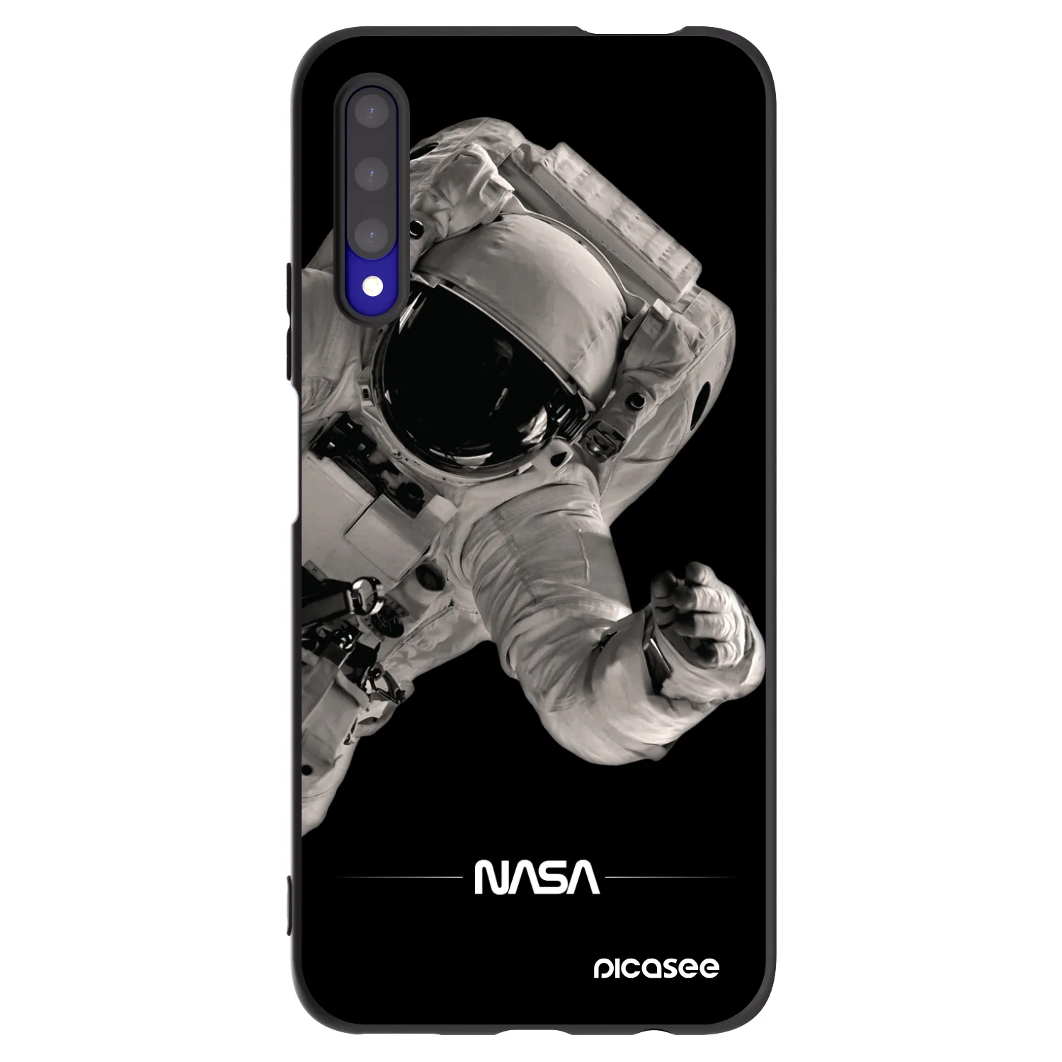 Picasee Honor 9X Pro Hülle - Schwarzes Silikon - Astronaut Big