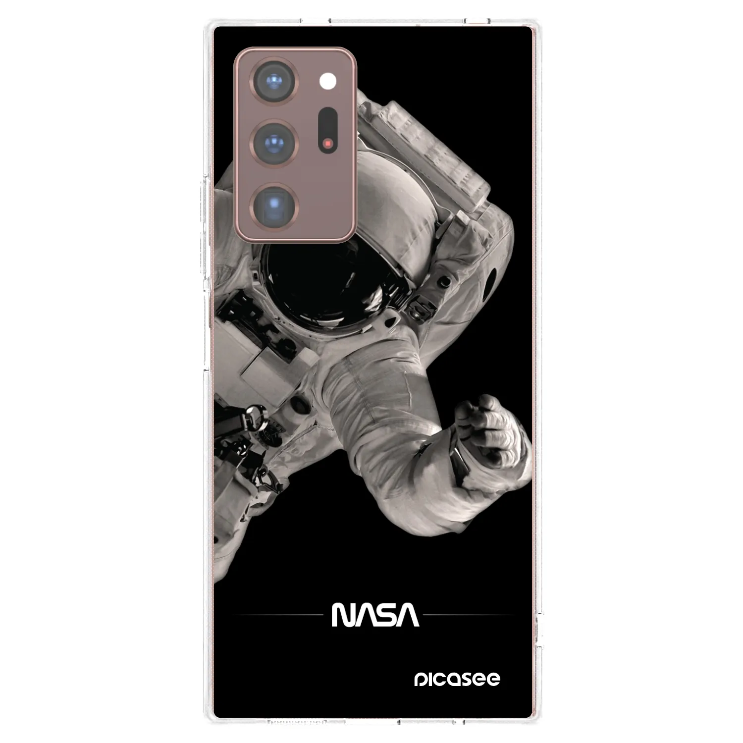 Picasee Samsung Galaxy Note 20 Ultra Hülle - Transparentes Silikon - Astronaut Big
