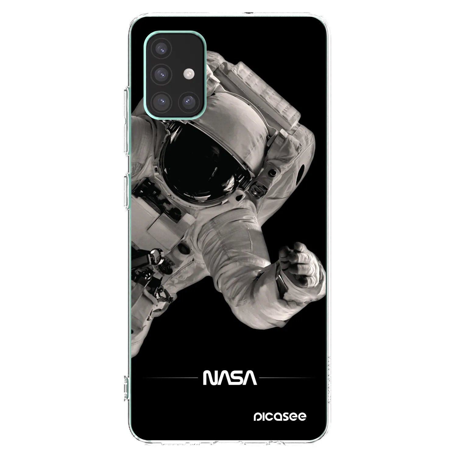 Picasee Samsung Galaxy M51 M515F Hülle - Transparentes Silikon - Astronaut Big