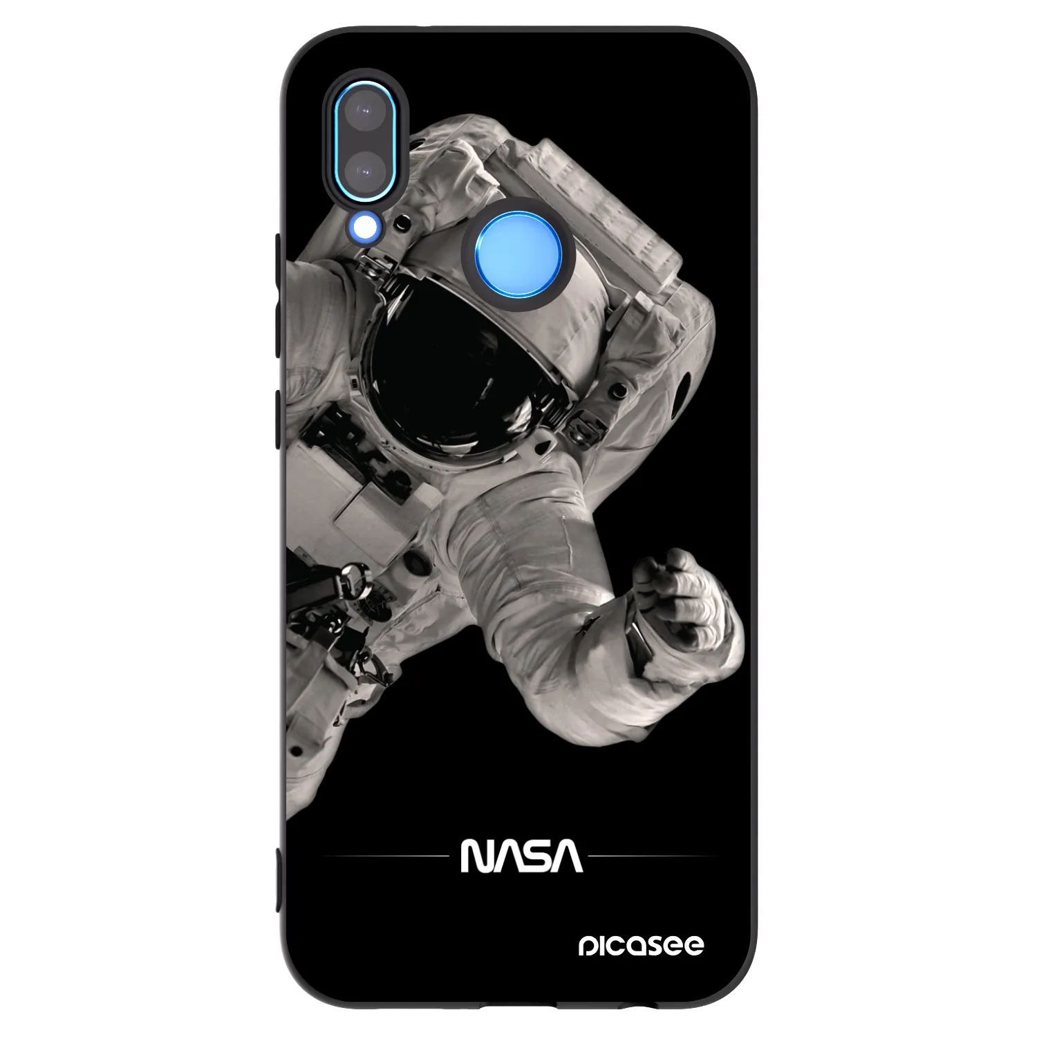 Picasee Huawei P20 Lite Hülle - Schwarzes Silikon - Astronaut Big