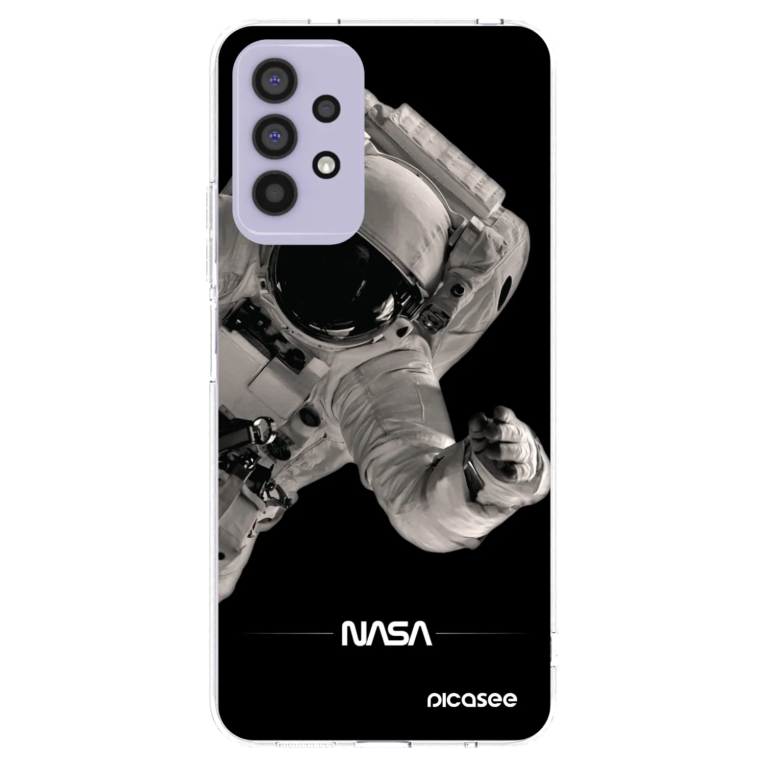 Picasee Samsung Galaxy A32 4G SM-A325F Hülle - Transparentes Silikon - Astronaut Big