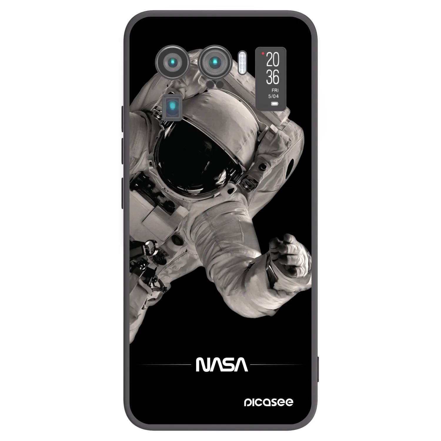 Picasee Xiaomi Mi 11 Ultra Hülle - Schwarzes Silikon - Astronaut Big