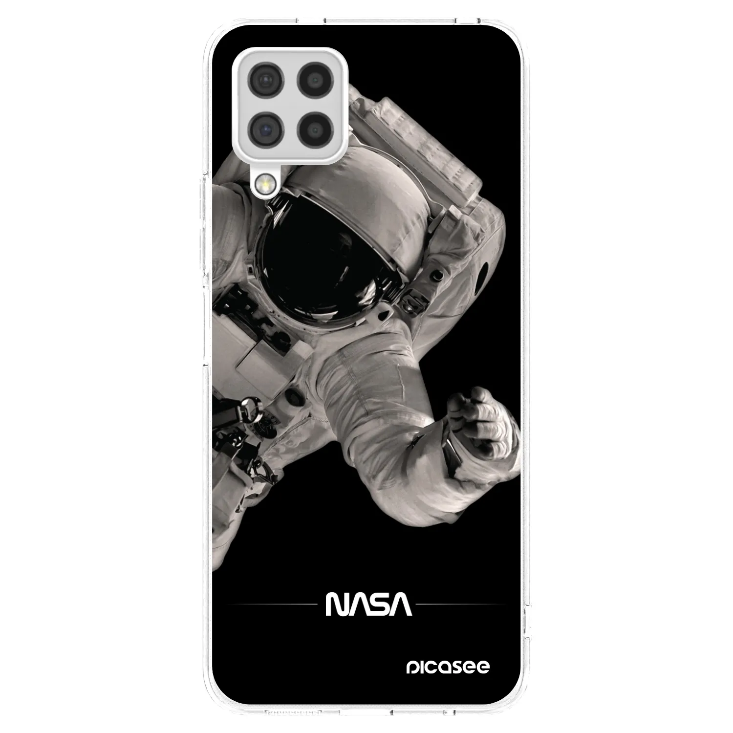 Picasee Samsung Galaxy A22 A225F 4G Hülle - Transparentes Silikon - Astronaut Big