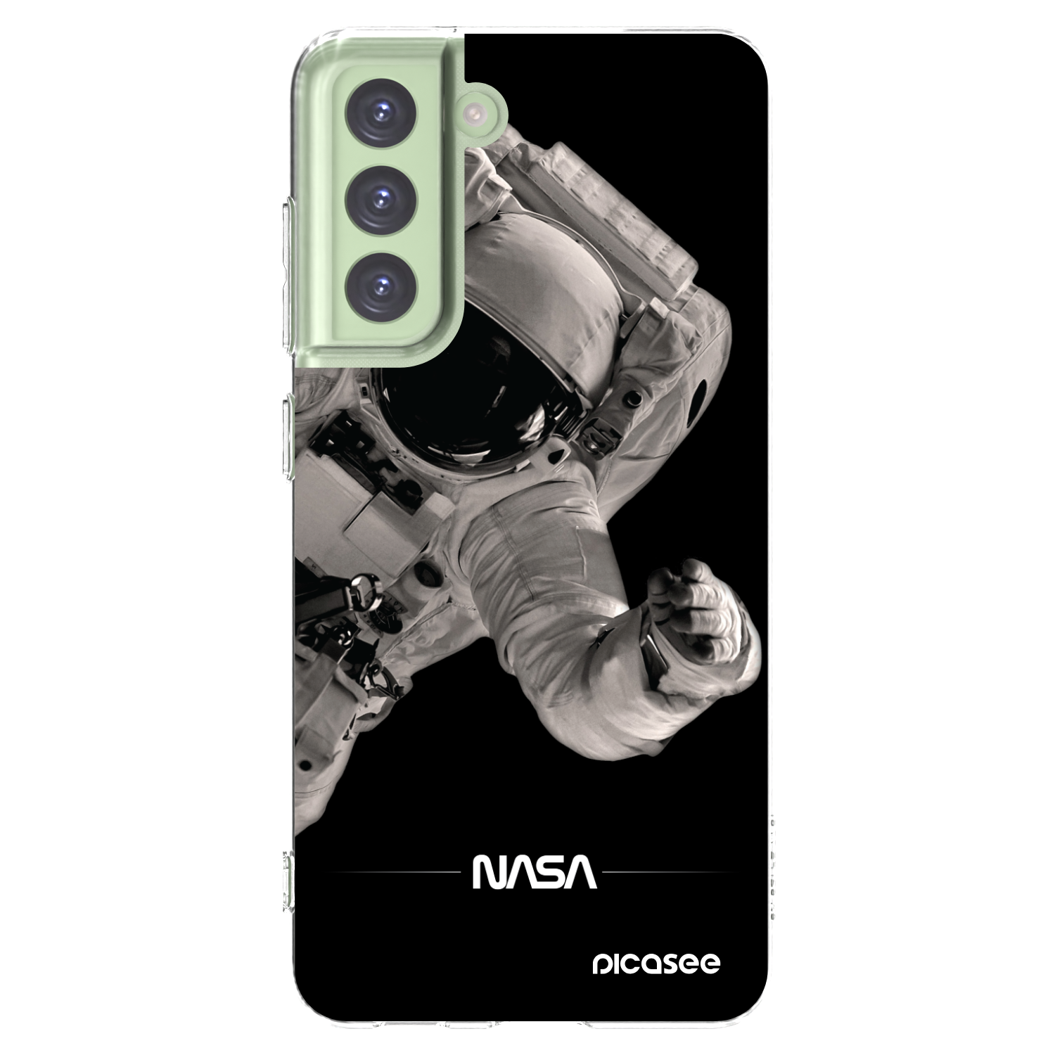 Picasee Samsung Galaxy S21 FE 5G Hülle - Transparentes Silikon - Astronaut Big