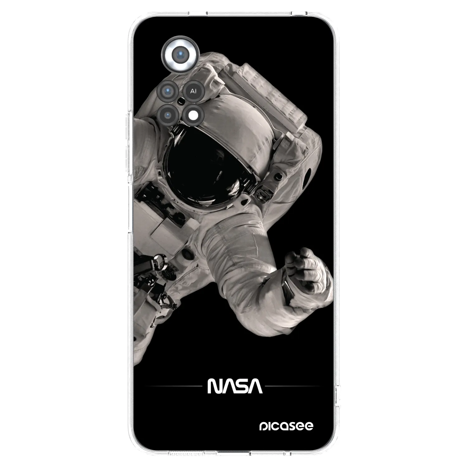 Picasee Xiaomi Poco X4 Pro 5G Hülle - Transparentes Silikon - Astronaut Big