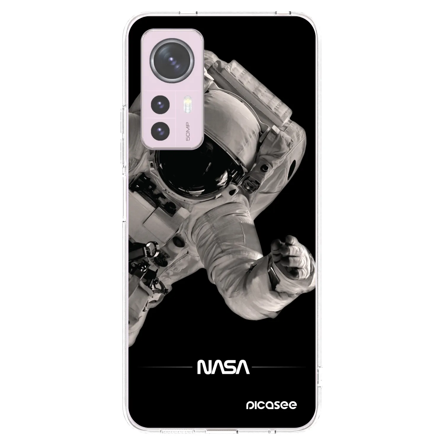 Picasee Xiaomi 12 Hülle - Transparentes Silikon - Astronaut Big