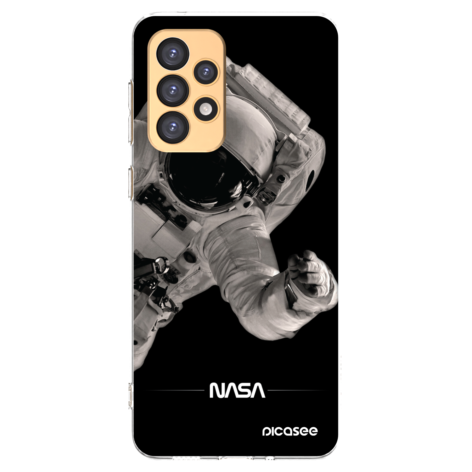 Picasee Samsung Galaxy A33 5G A336 Hülle - Transparentes Silikon - Astronaut Big