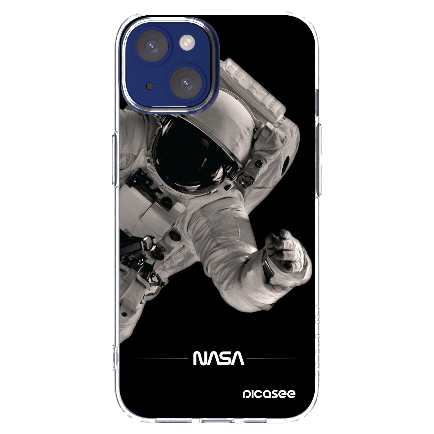 Picasee Apple iPhone 14 Hülle - Transparentes Silikon - Astronaut Big