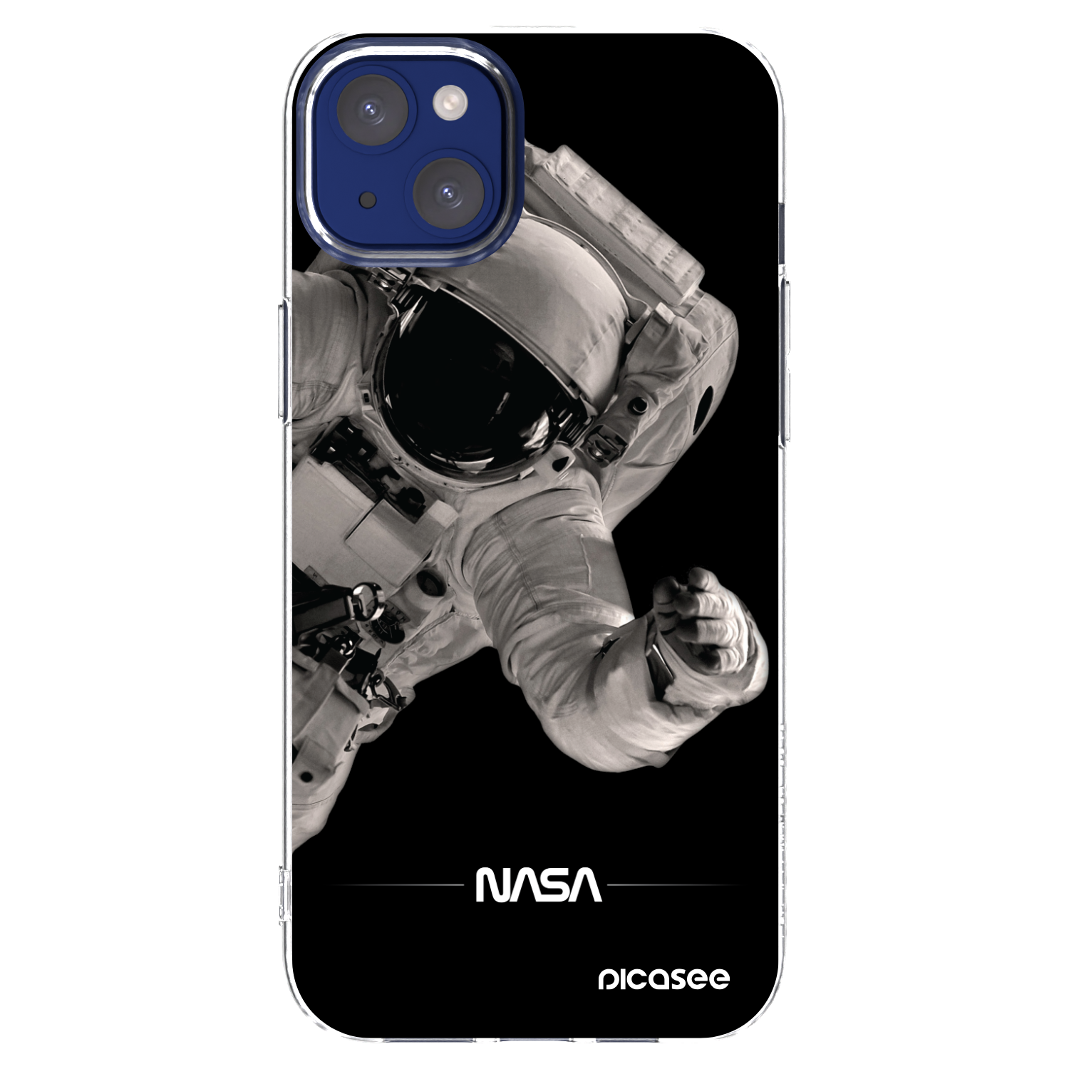 Picasee Apple iPhone 14 Plus Hülle - Transparentes Silikon - Astronaut Big