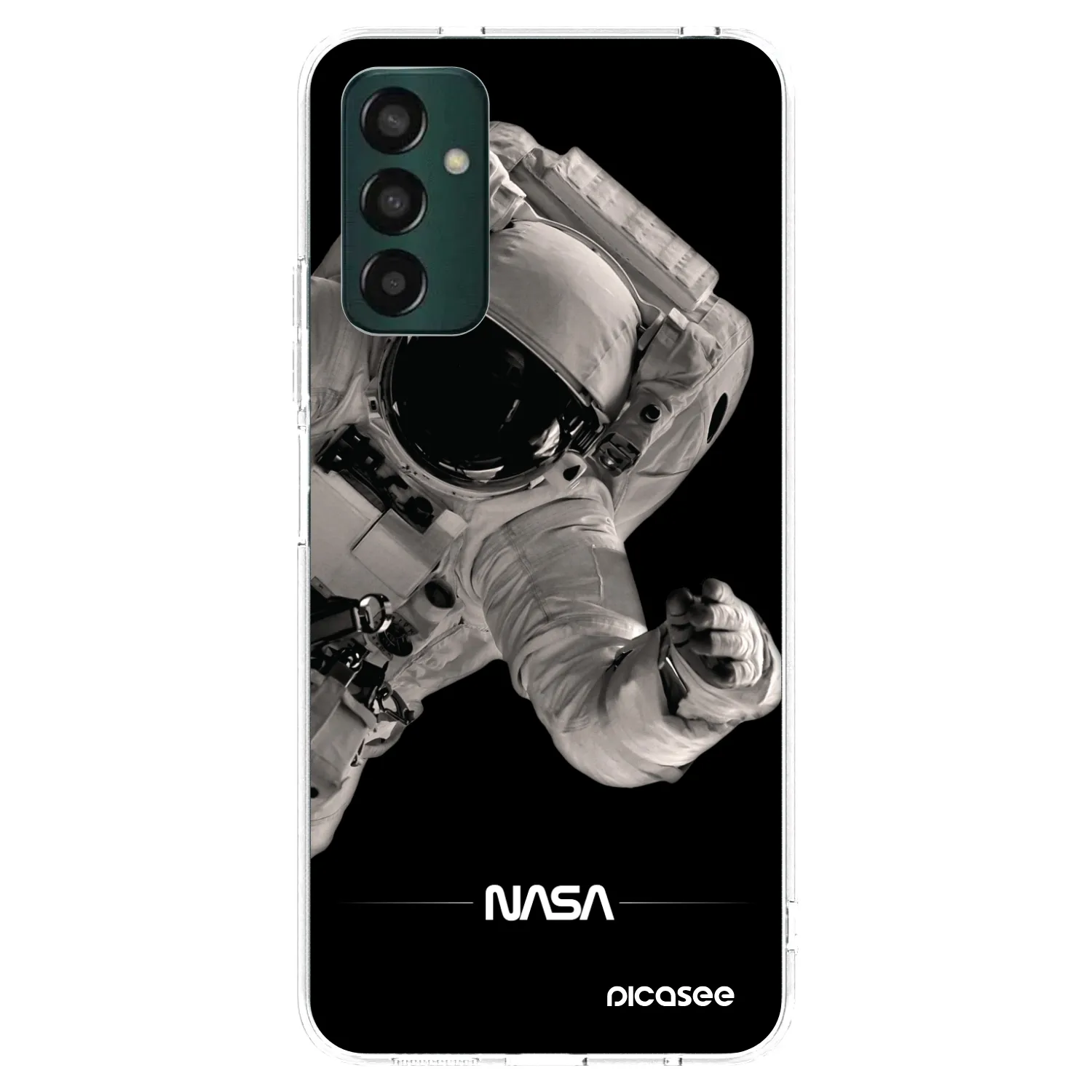 Picasee Samsung Galaxy M13 M135F Hülle - Transparentes Silikon - Astronaut Big