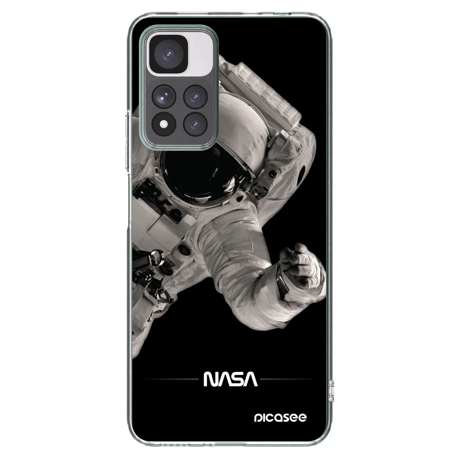 Picasee Xiaomi Redmi Note 11 Pro+ 5G Hülle - Transparentes Silikon - Astronaut Big