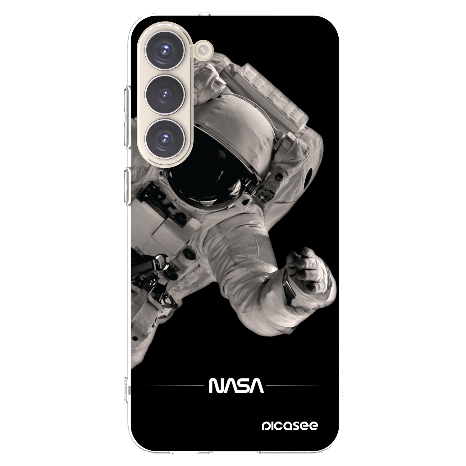 Picasee Samsung Galaxy S23+ 5G Hülle - Transparentes Silikon - Astronaut Big
