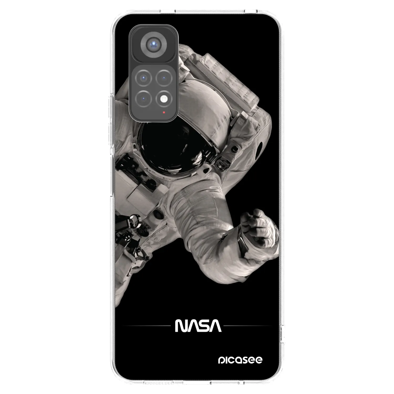 Picasee Xiaomi Redmi Note 11S 5G Hülle - Transparentes Silikon - Astronaut Big