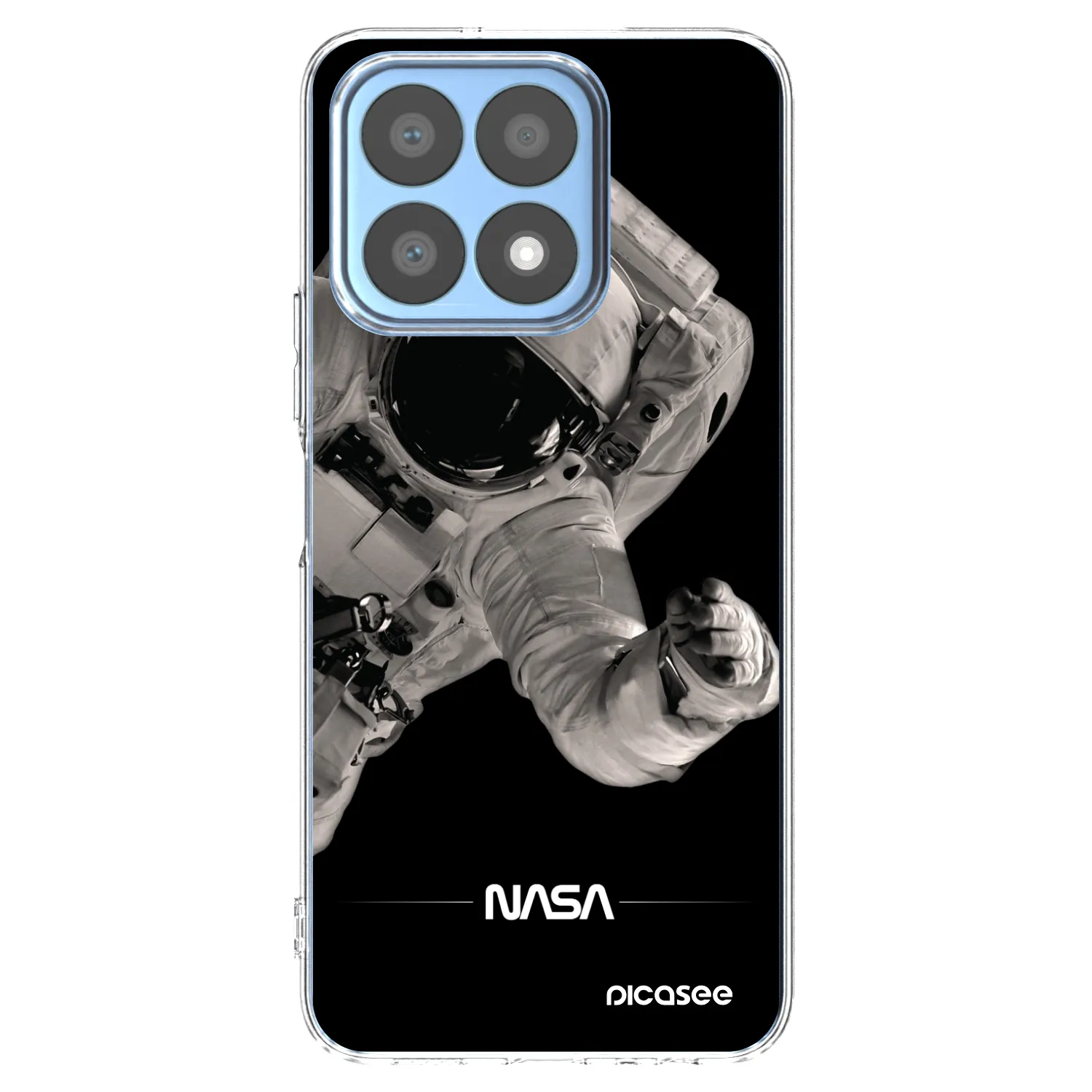 Picasee Honor X8a Hülle - Transparentes Silikon - Astronaut Big