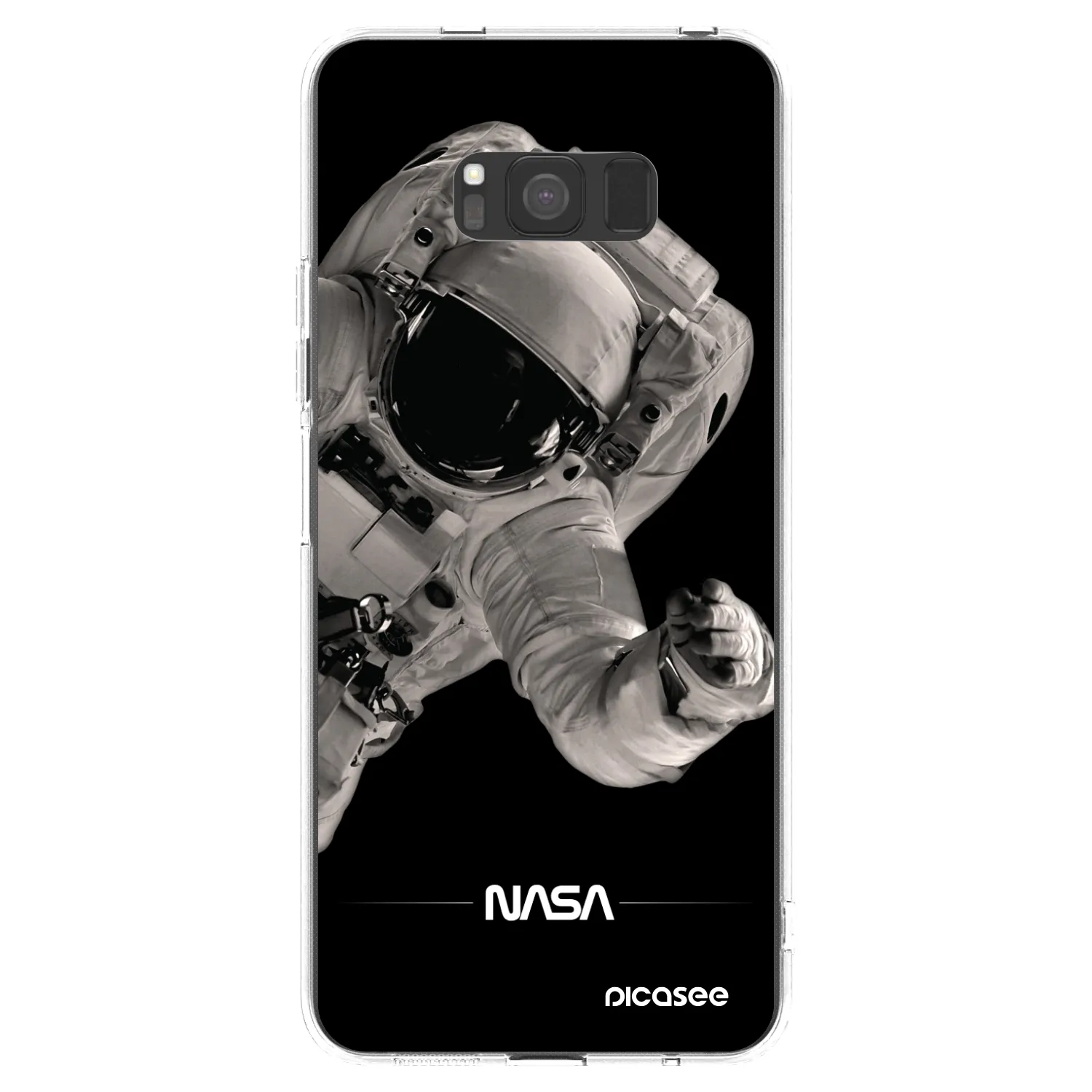 Picasee Samsung Galaxy S8 G950F Hülle - Transparentes Silikon - Astronaut Big
