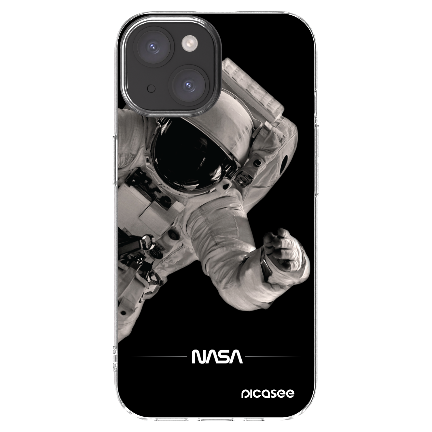 Picasee Apple iPhone 15 Hülle - Transparentes Silikon - Astronaut Big
