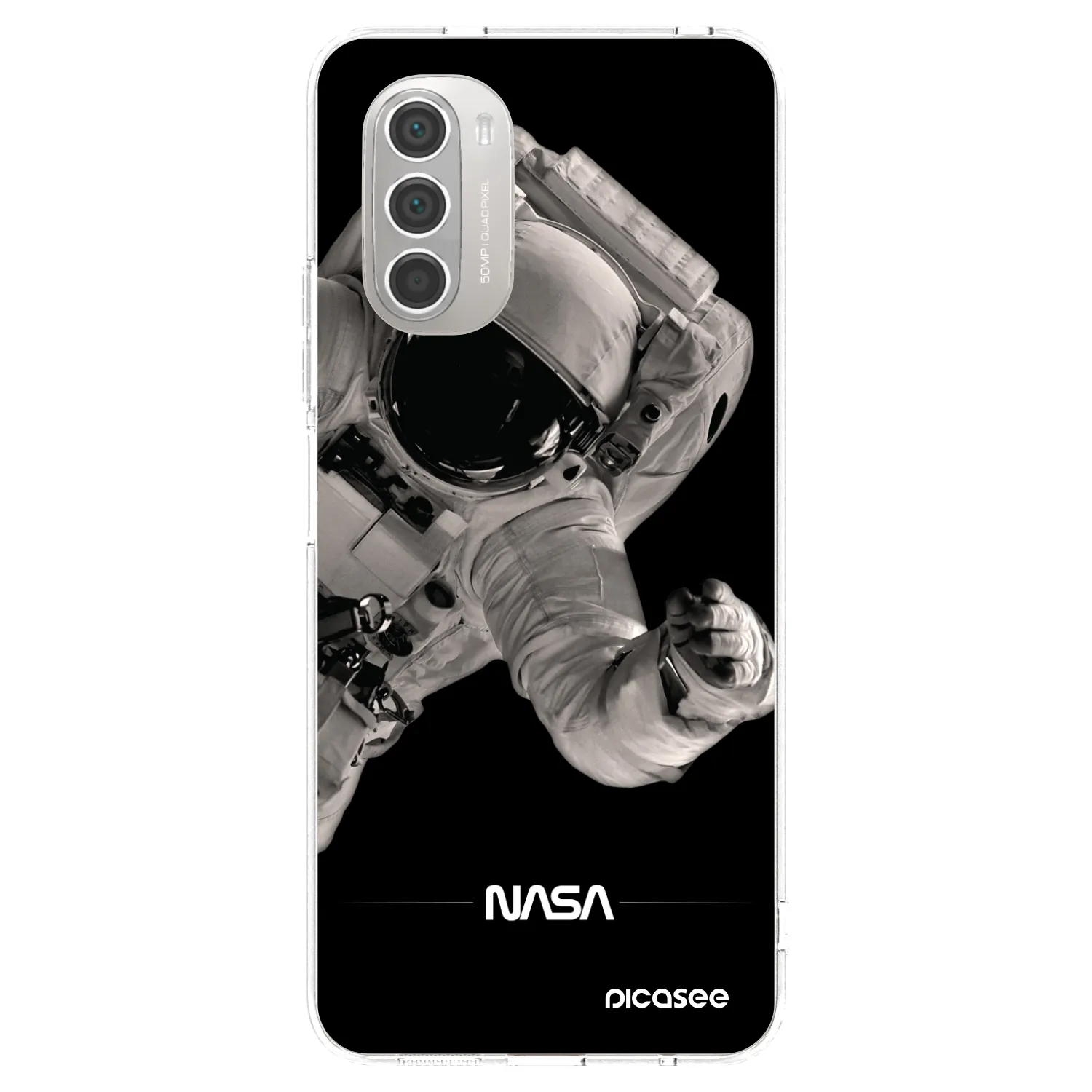Picasee Motorola Moto G51 Hülle - Transparentes Silikon - Astronaut Big