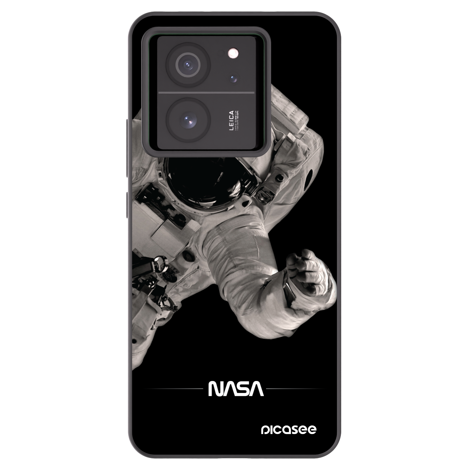 Picasee Xiaomi 13T Hülle - Schwarzes Silikon - Astronaut Big