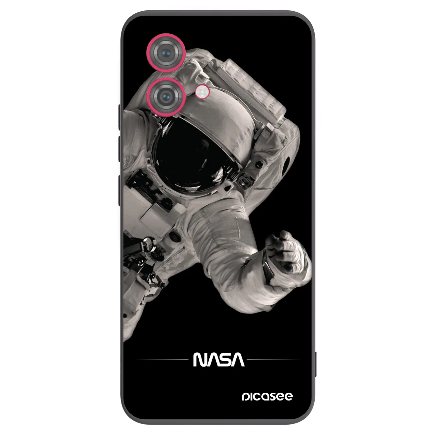 Picasee Motorola Moto G84 5G Hülle - Schwarzes Silikon - Astronaut Big