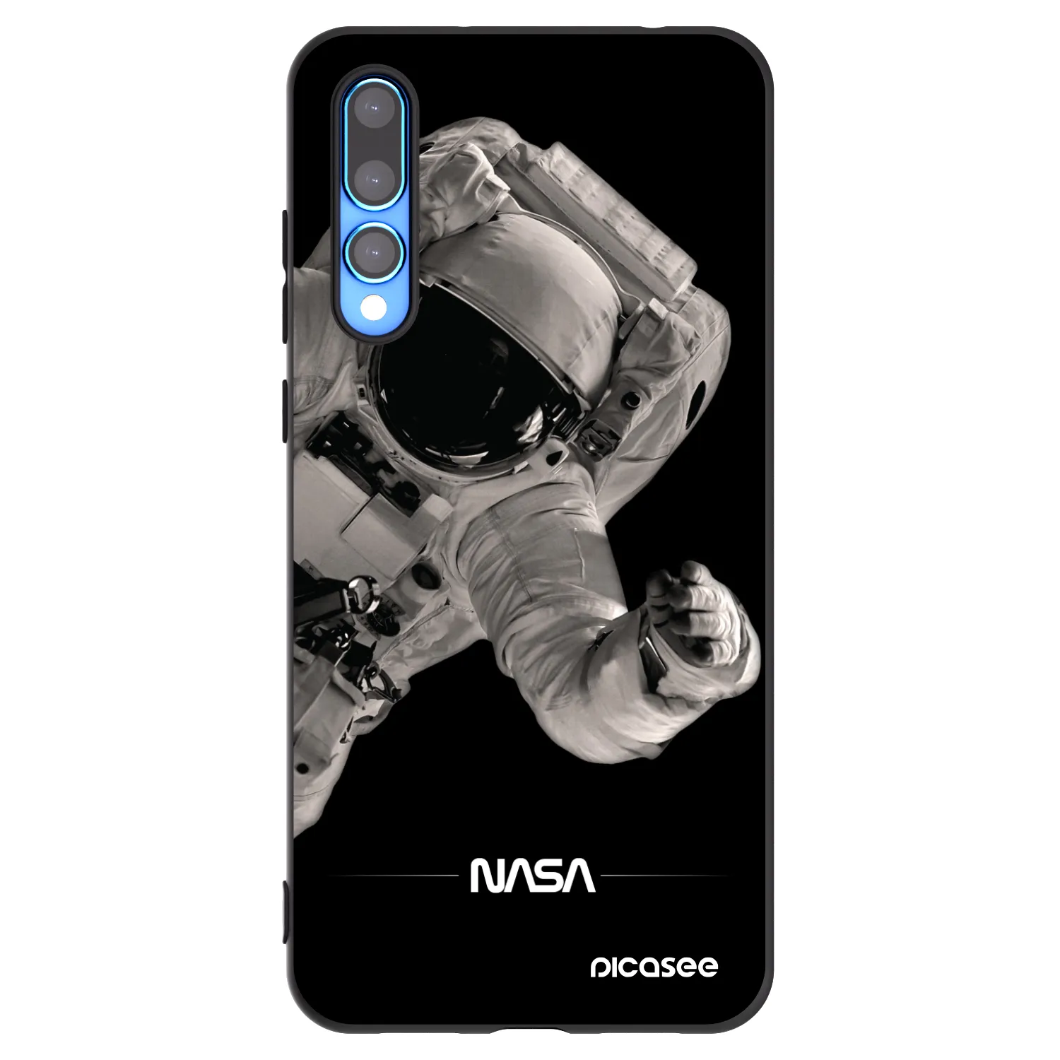Picasee Huawei P20 Pro Hülle - Schwarzes Silikon - Astronaut Big