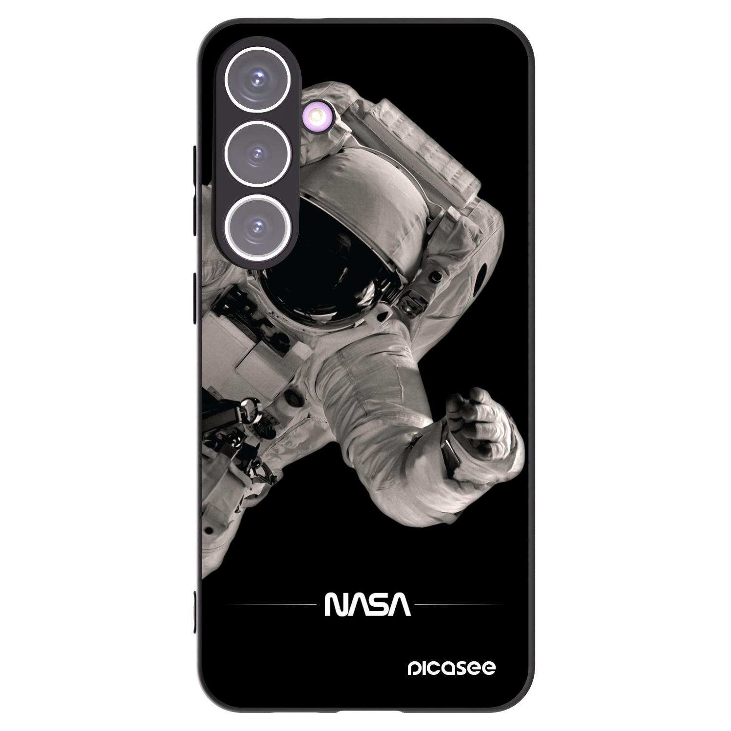 Picasee Samsung Galaxy S24+ S926B 5G Hülle - Schwarzes Silikon - Astronaut Big