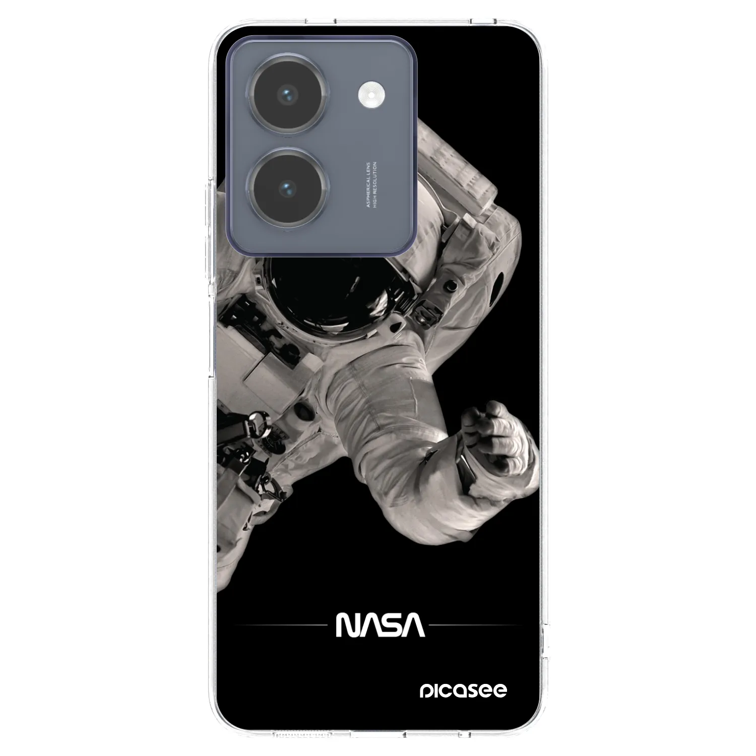 Picasee Vivo Y36 4G Hülle - Transparentes Silikon - Astronaut Big