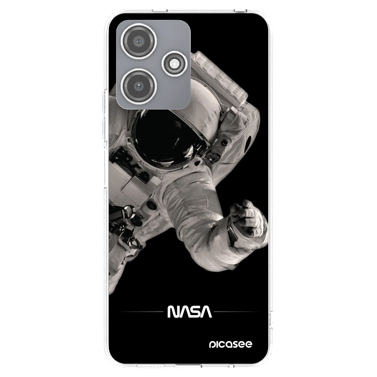 Picasee Xiaomi Redmi 12 5G Hülle - Transparentes Silikon - Astronaut Big