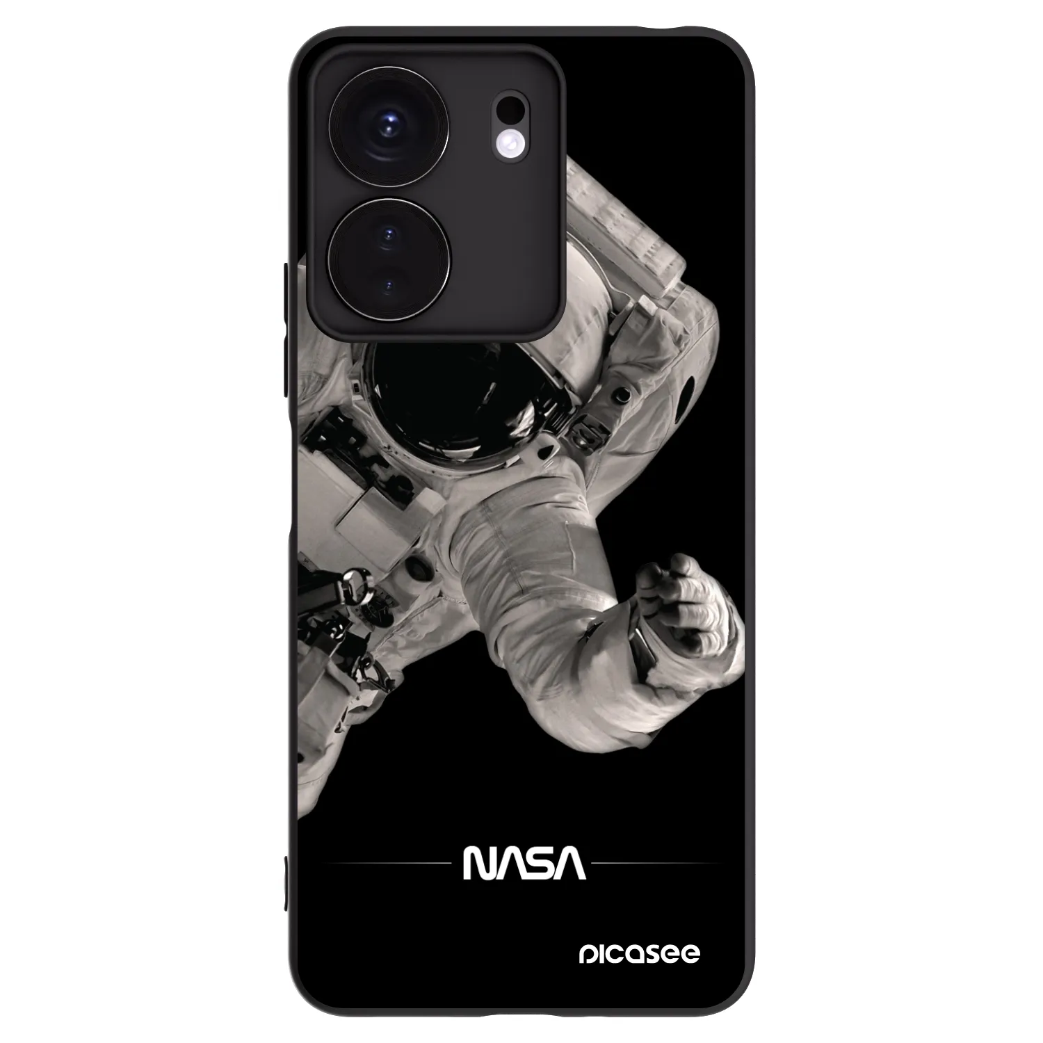 Picasee Xiaomi Redmi 13C 4G Hülle - Schwarzes Silikon - Astronaut Big