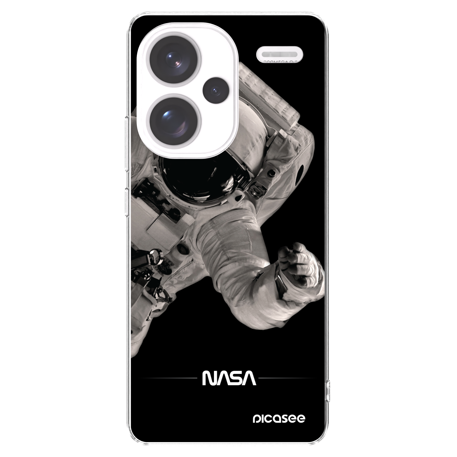 Picasee Xiaomi Redmi Note 13 Pro+ 5G Hülle - Transparentes Silikon - Astronaut Big