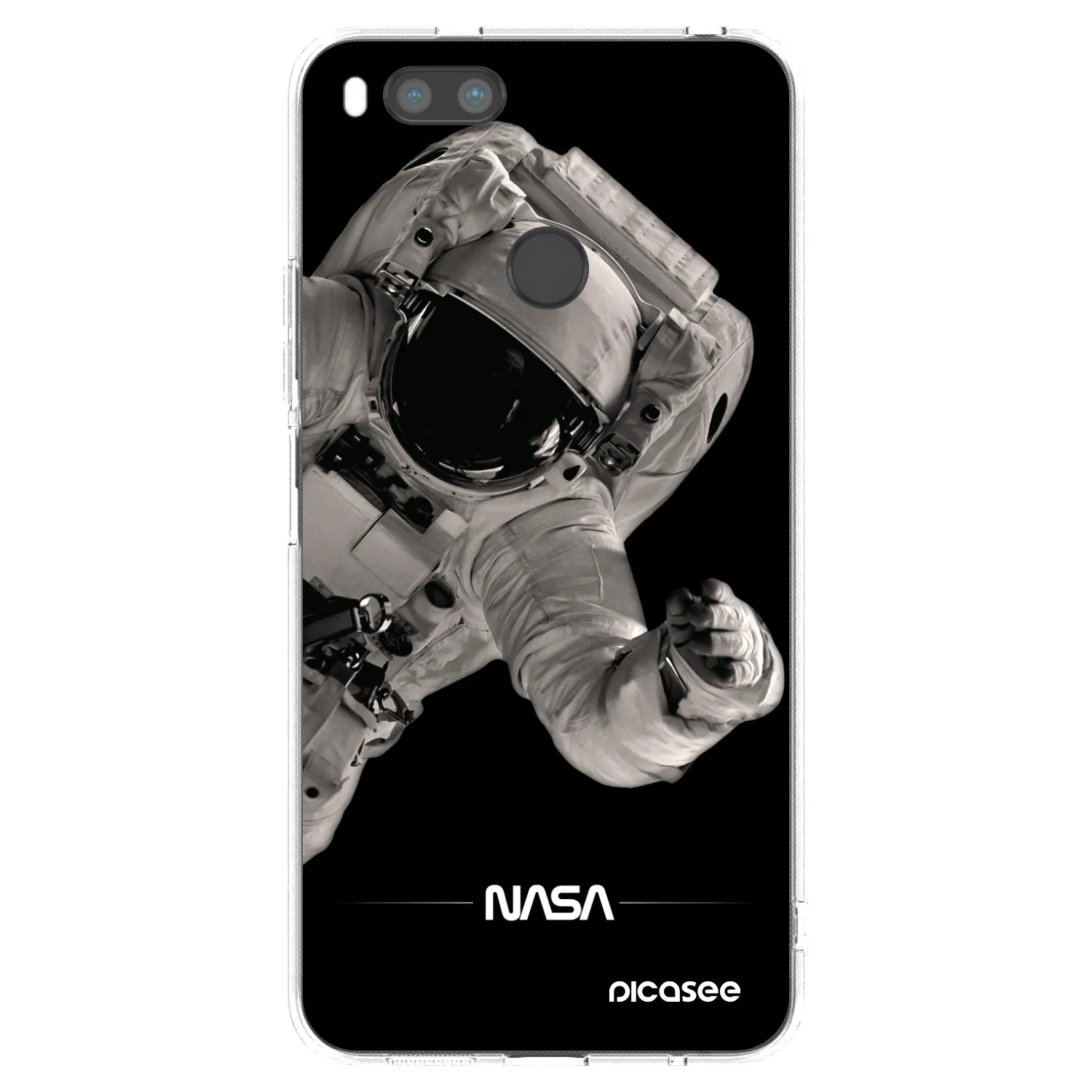 Picasee Xiaomi Mi A1 Global Hülle - Transparentes Silikon - Astronaut Big