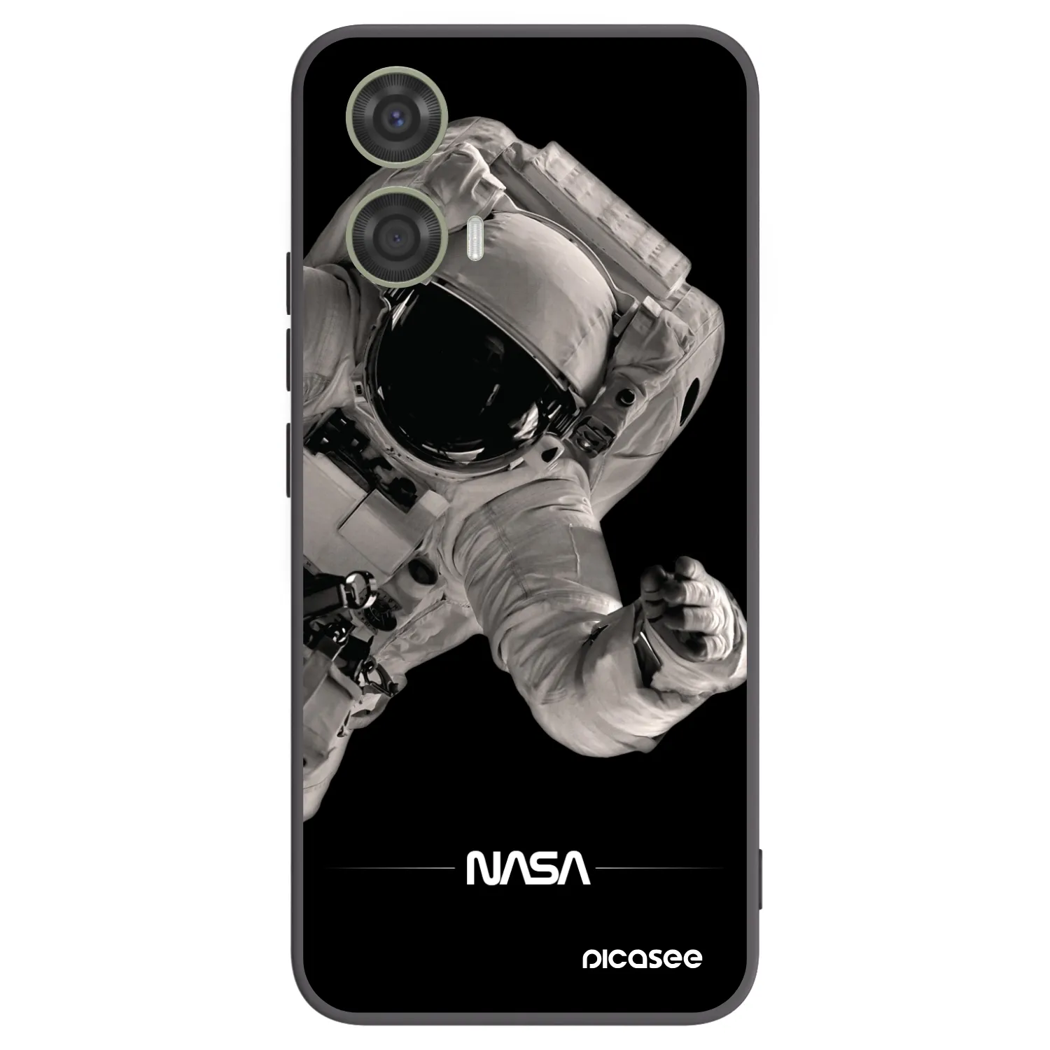 Picasee Motorola Moto G24 Hülle - Schwarzes Silikon - Astronaut Big