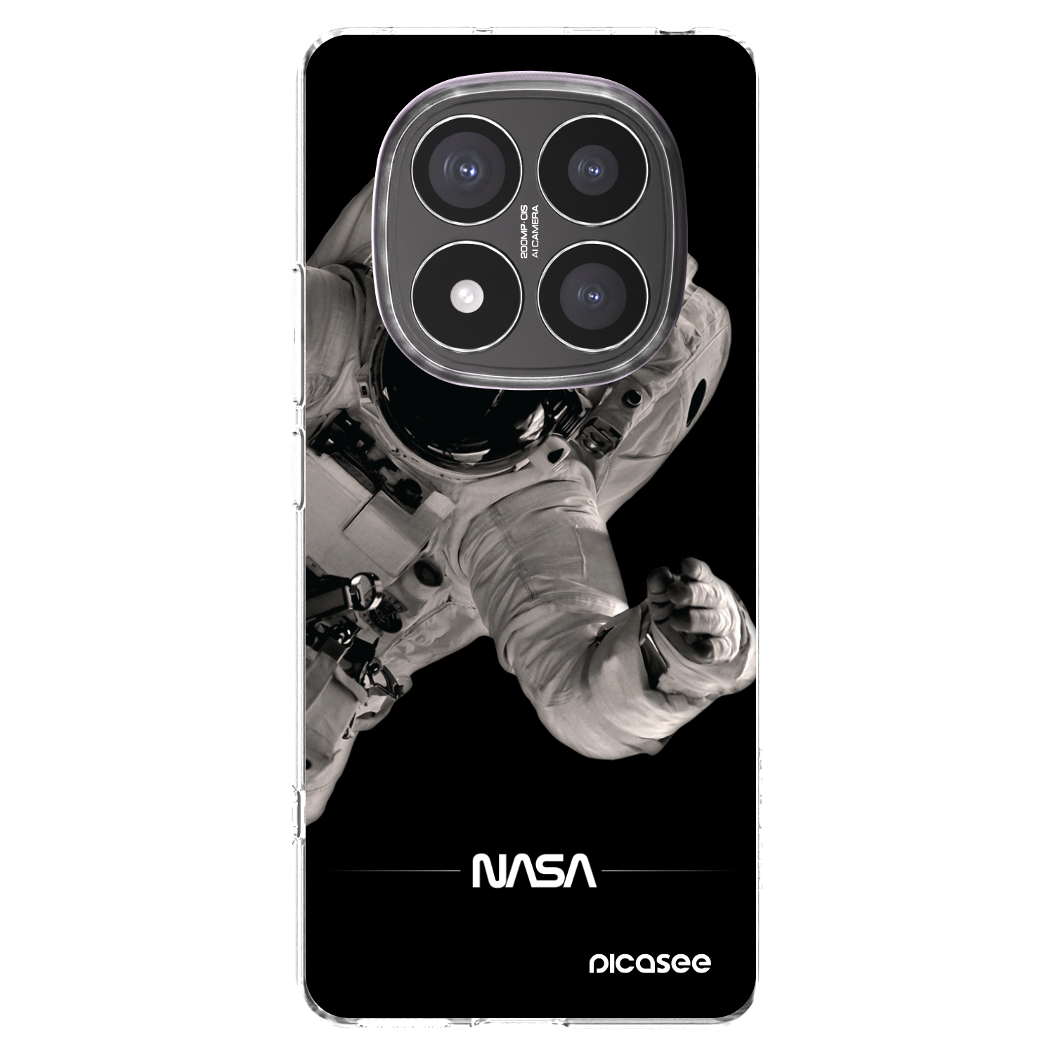 Picasee Xiaomi Redmi Note 14 Pro+ 5G Hülle - Transparentes Silikon - Astronaut Big