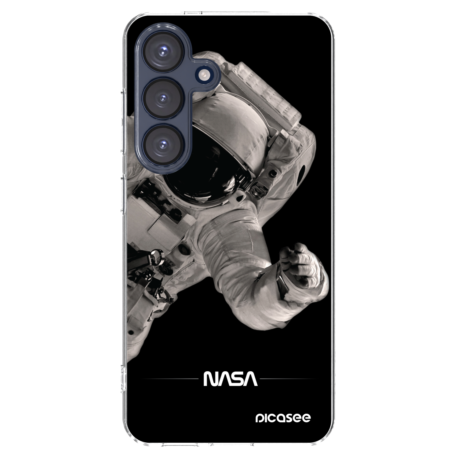 Picasee Samsung Galaxy S25 5G Hülle - Transparentes Silikon - Astronaut Big