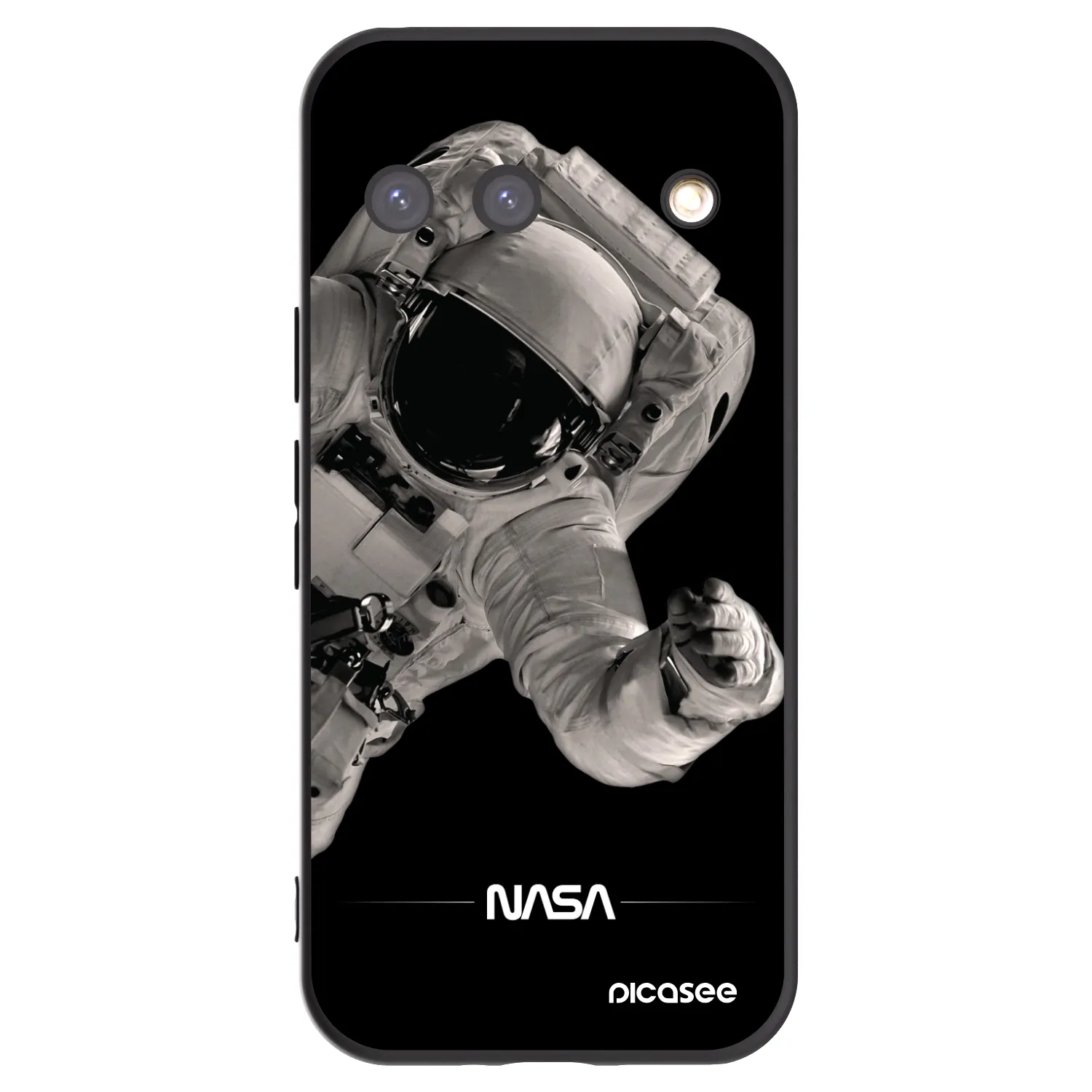 Picasee Google Pixel 9 Hülle - Schwarzes Silikon - Astronaut Big