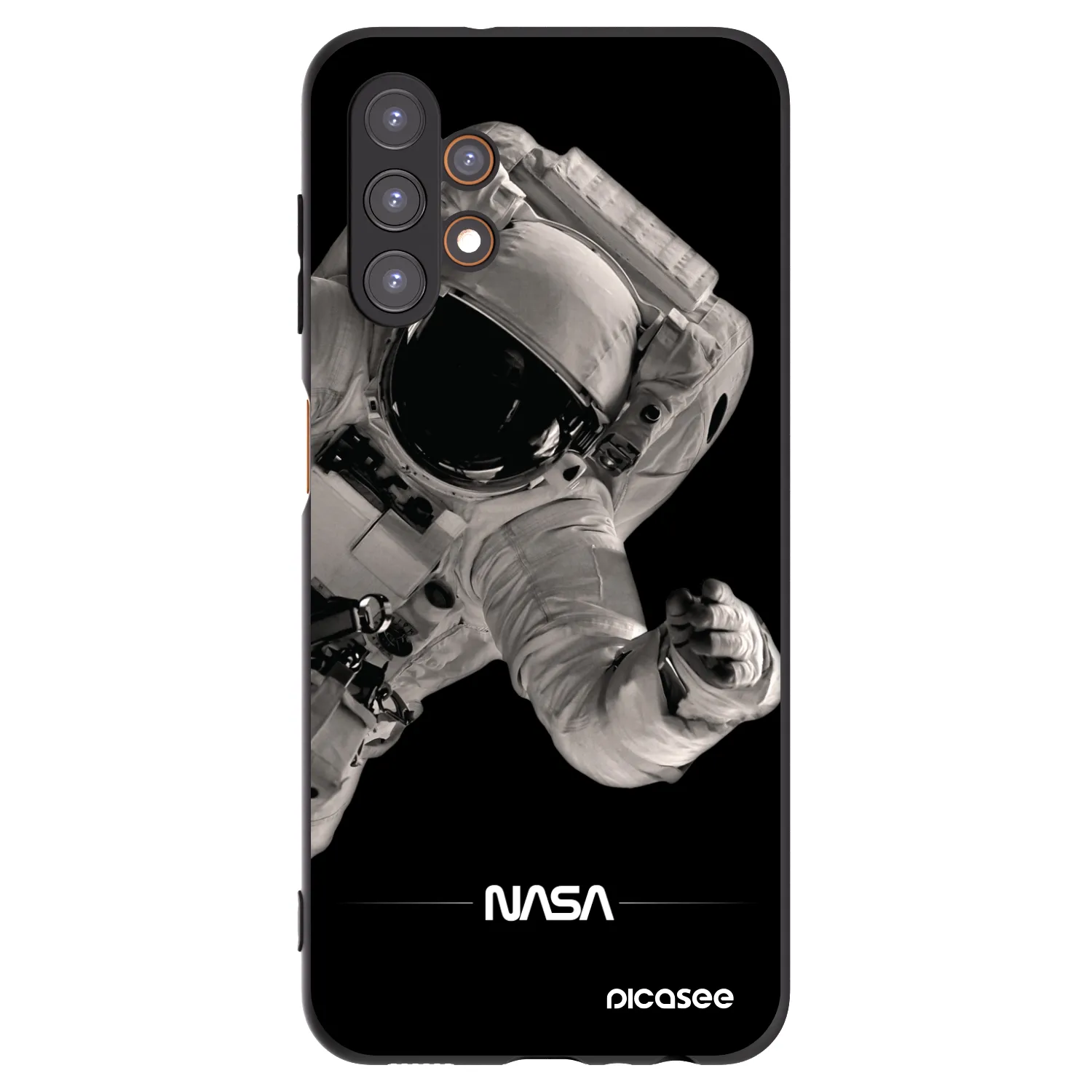 Picasee Samsung Galaxy A13 5G Hülle - Schwarzes Silikon - Astronaut Big