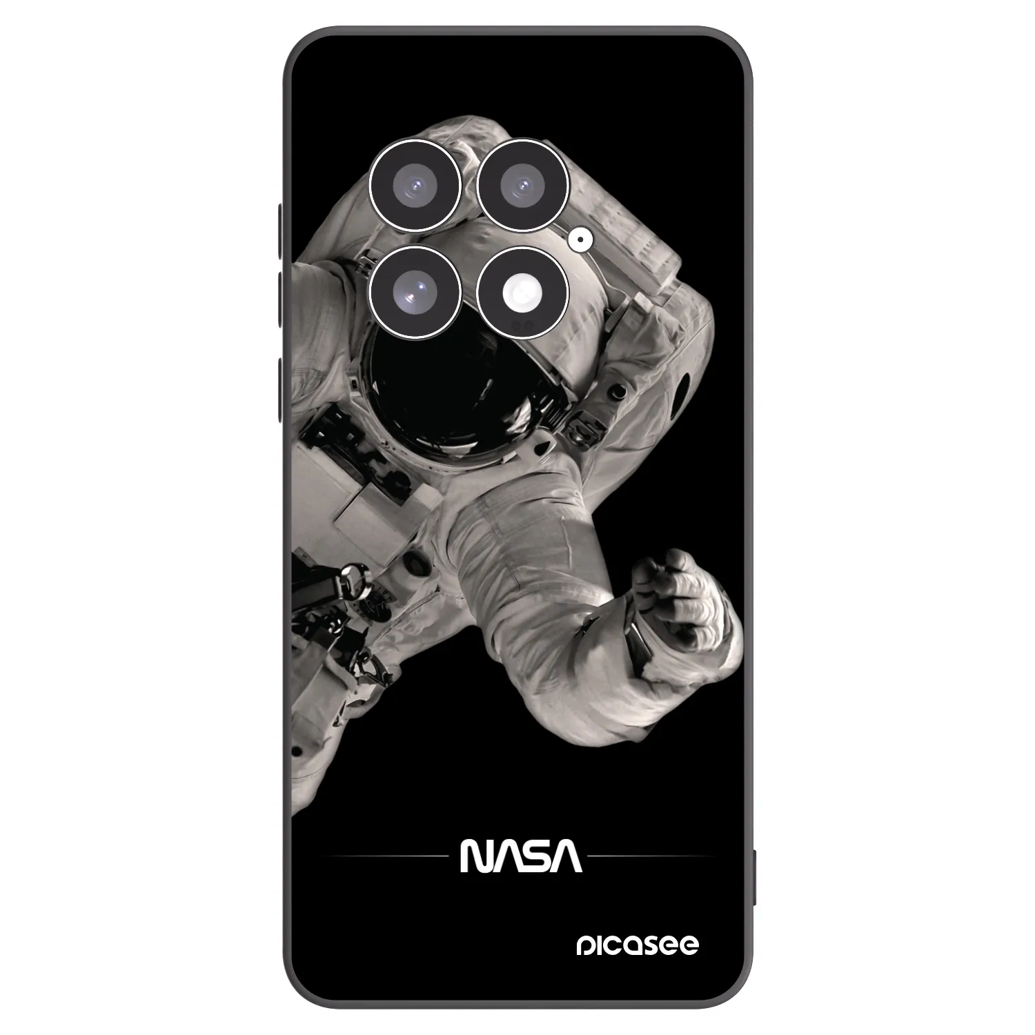 Picasee OnePlus 13 5G Hülle - Schwarzes Silikon - Astronaut Big