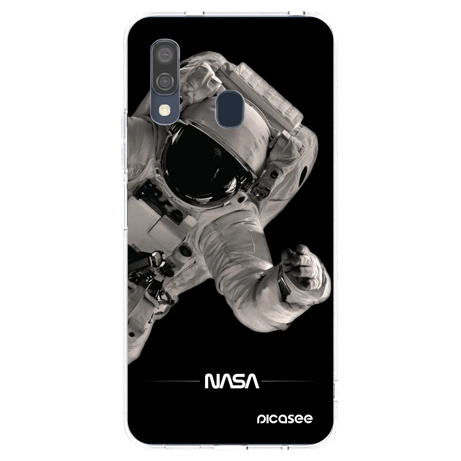 Picasee Samsung Galaxy A40 A405F Hülle - Transparentes Silikon - Astronaut Big