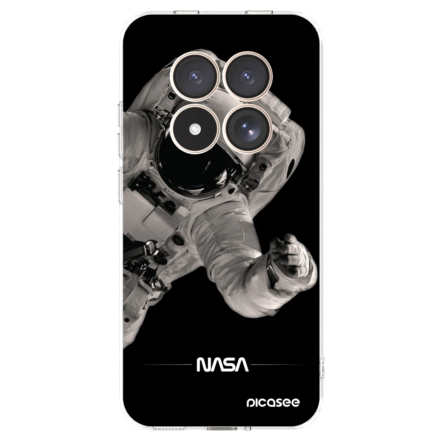 Picasee Xiaomi Redmi Note 15 Pro 4G Hülle - Transparentes Silikon - Astronaut Big