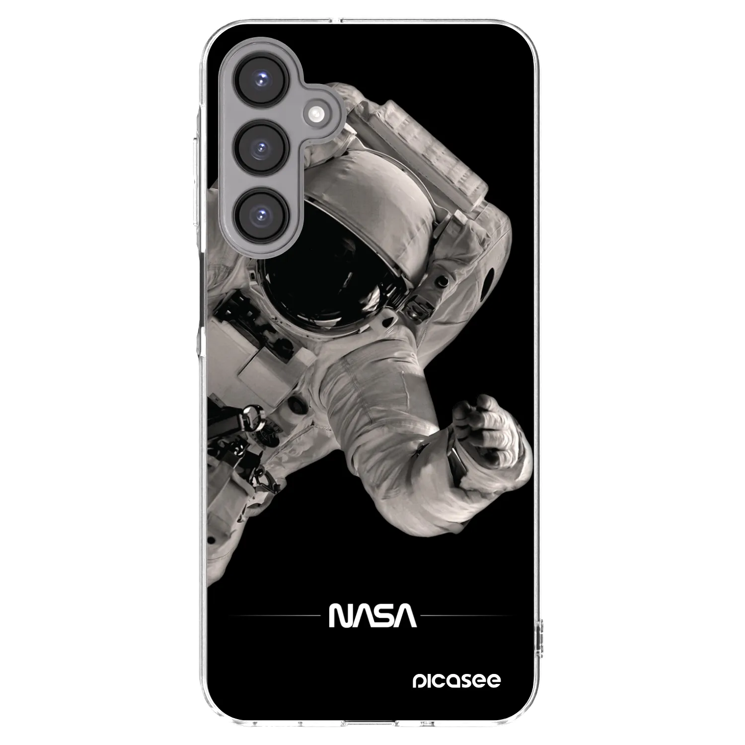 Picasee Samsung Galaxy A16 4G Hülle - Transparentes Silikon - Astronaut Big