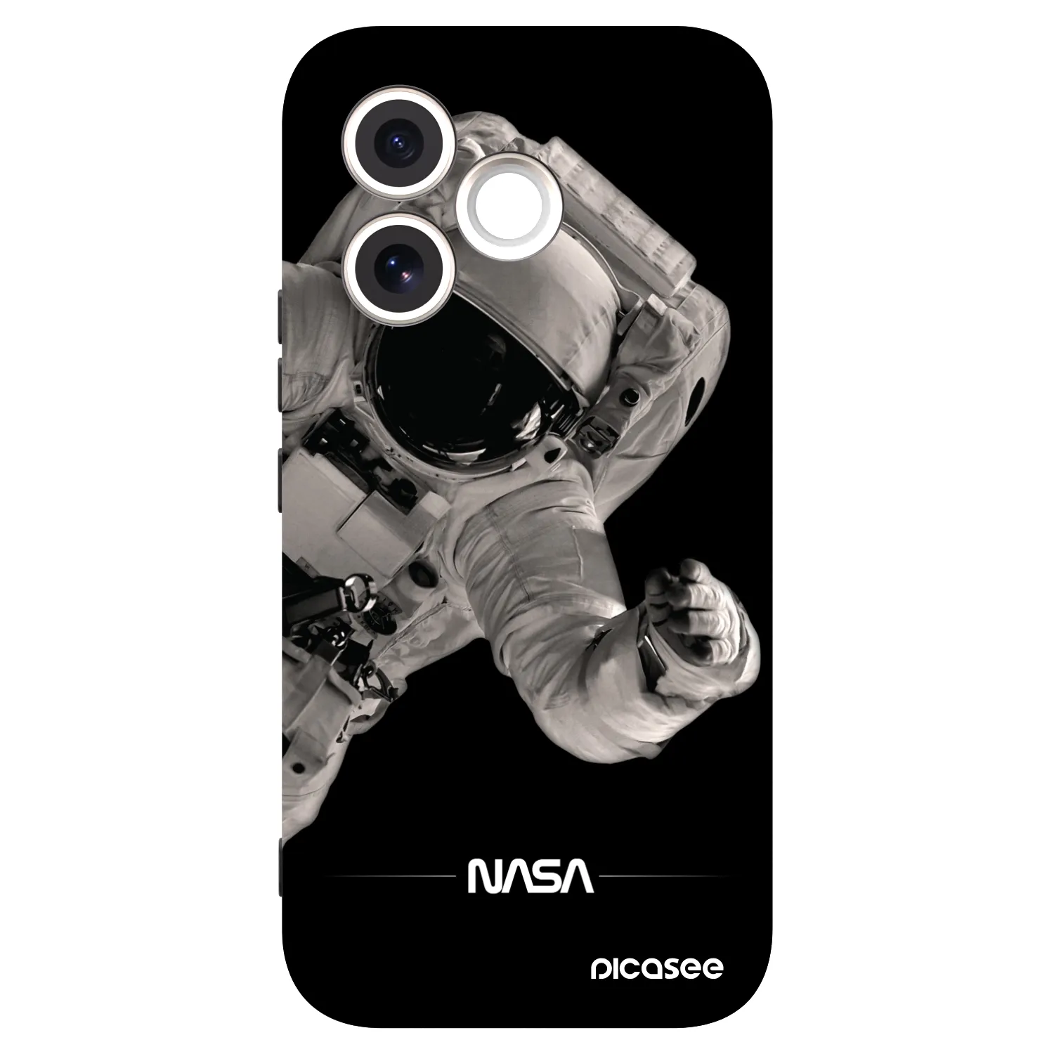 Picasee Honor 600 Lite Hülle - Schwarzes Silikon - Astronaut Big
