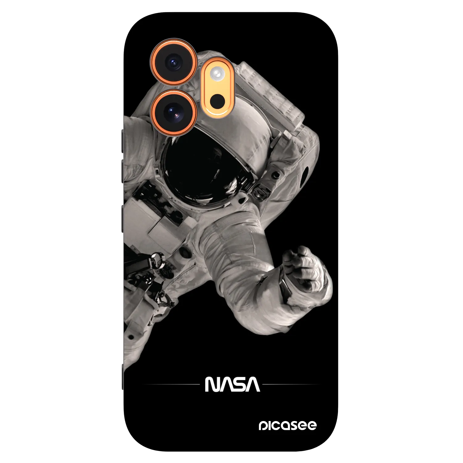 Picasee Honor 600 Hülle - Schwarzes Silikon - Astronaut Big