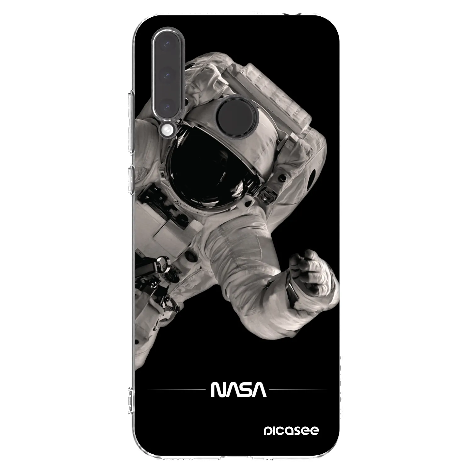 Picasee Honor 20 Lite Hülle - Transparentes Silikon - Astronaut Big