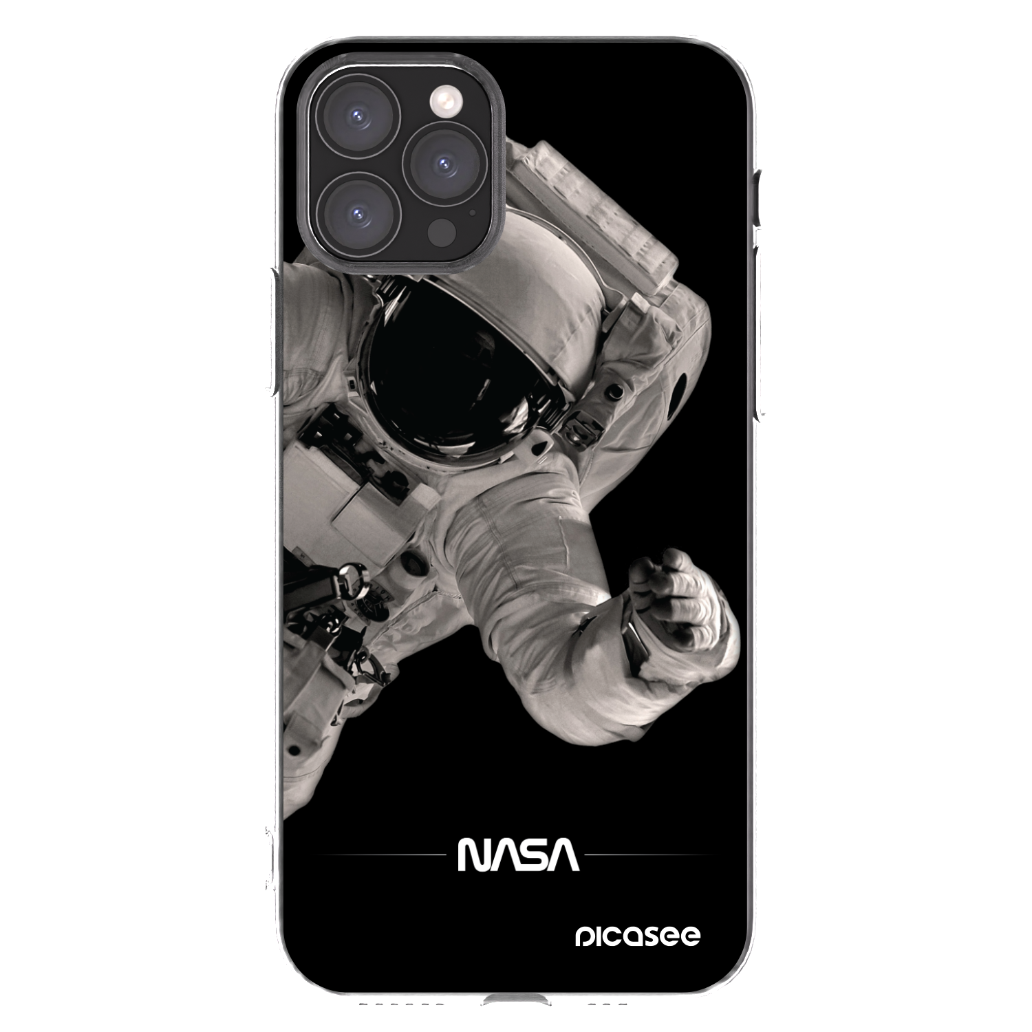 Picasee Apple iPhone 11 Pro Hülle - Transparentes Silikon - Astronaut Big