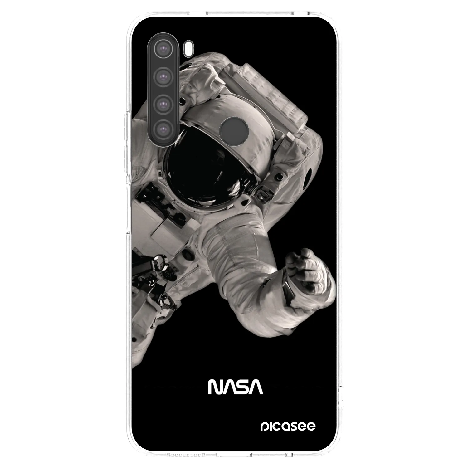 Picasee Xiaomi Redmi Note 8 Hülle - Transparentes Silikon - Astronaut Big