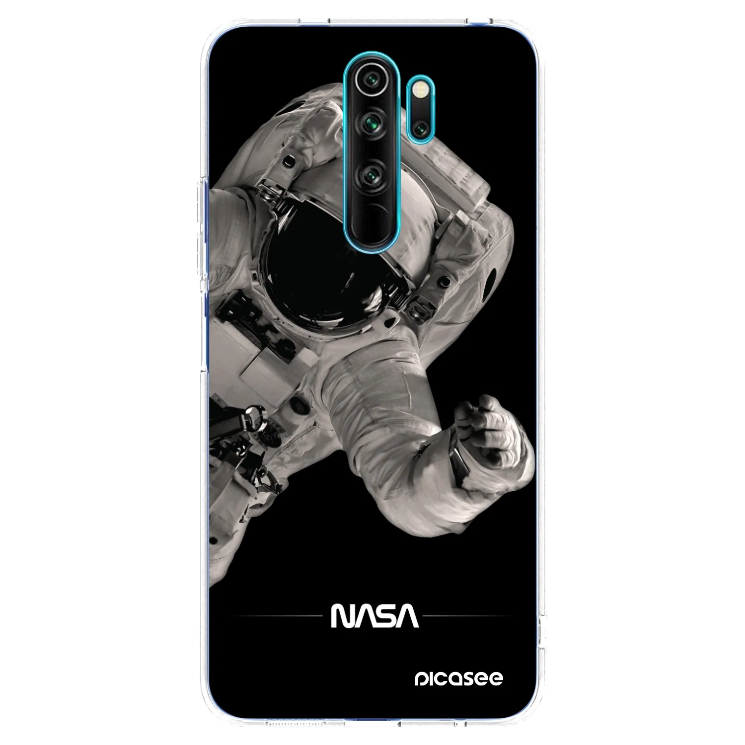 Picasee Xiaomi Redmi Note 8 Pro Hülle - Transparentes Silikon - Astronaut Big