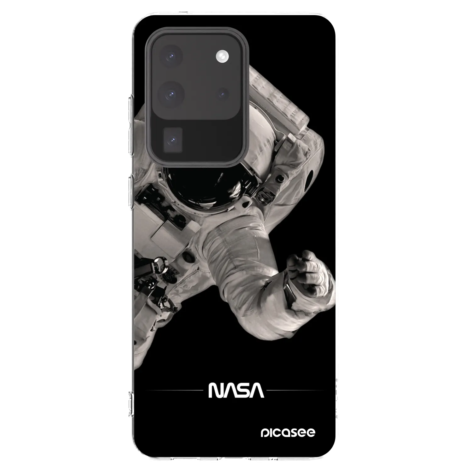 Picasee Samsung Galaxy S20 Ultra 5G G988F Hülle - Transparentes Silikon - Astronaut Big