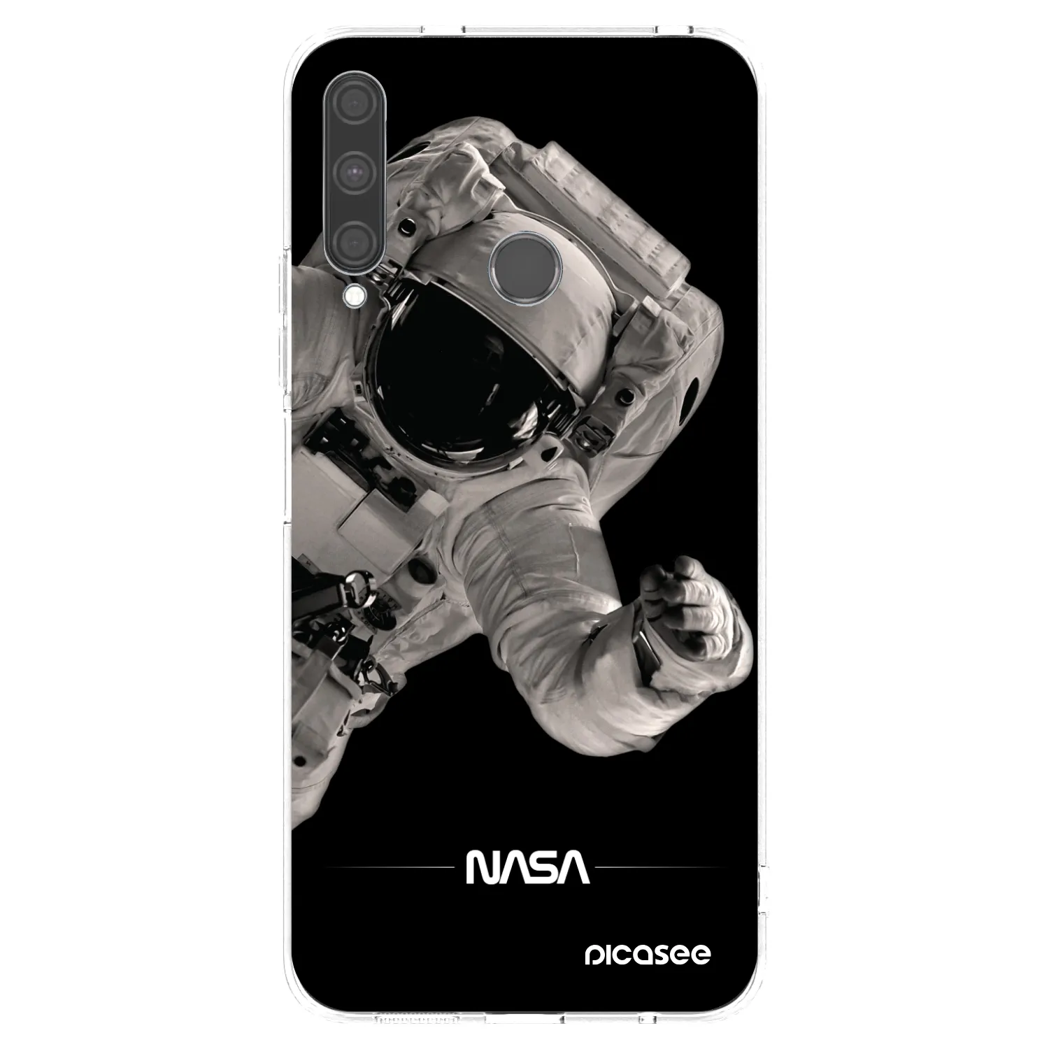 Picasee Huawei P40 Lite E Hülle - Transparentes Silikon - Astronaut Big