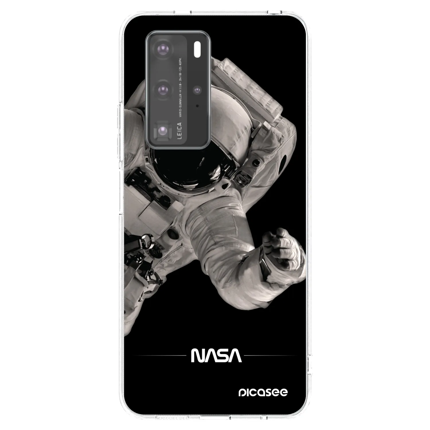 Picasee Huawei P40 Pro Hülle - Transparentes Silikon - Astronaut Big