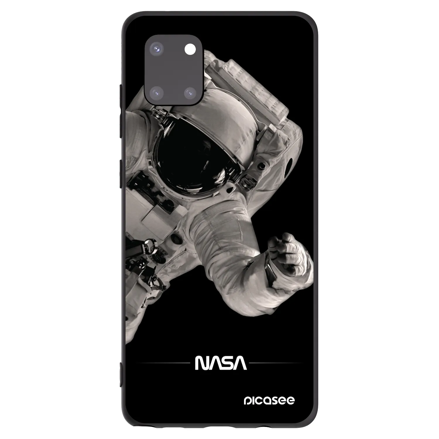 Picasee Samsung Galaxy Note 10 Lite N770F Hülle - Schwarzes Silikon - Astronaut Big
