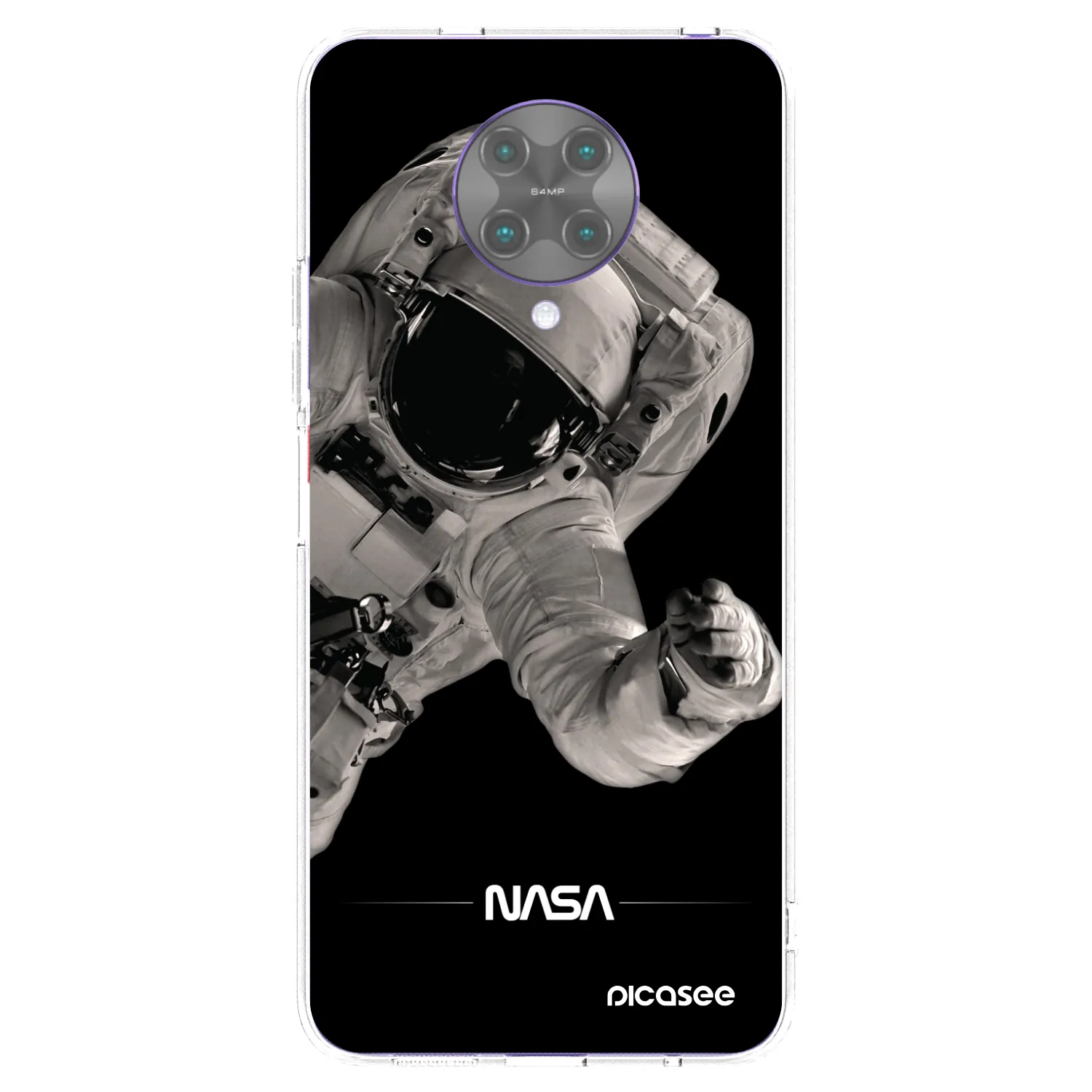 Picasee Xiaomi Poco F2 Pro Hülle - Transparentes Silikon - Astronaut Big